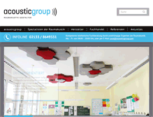 Tablet Screenshot of acousticgroup.com
